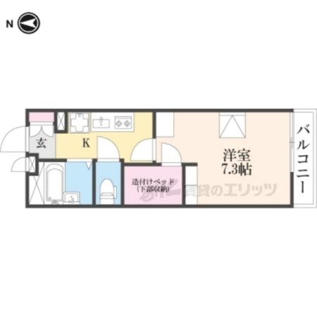 レオパレスサウスリー(1K/3階)の間取り写真