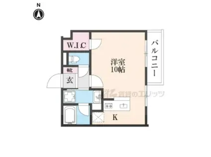 SION御蔭通(ワンルーム/2階)の間取り写真