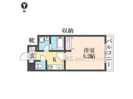 GRACECOURT(1K/5階)の間取り写真