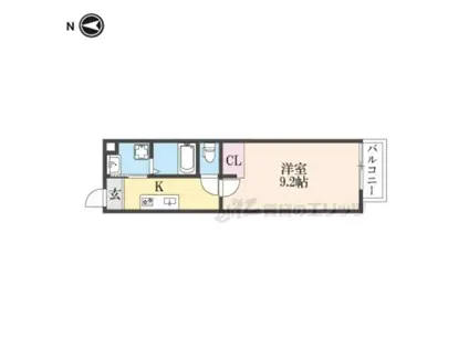 MAISON S(1K/2階)の間取り写真