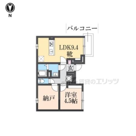 グレースジェミニ(1LDK/2階)の間取り写真