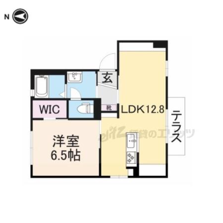 メゾンパストラル(1LDK/1階)の間取り写真