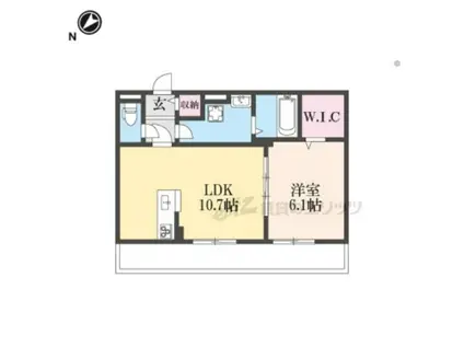 フェアリー(1LDK/2階)の間取り写真
