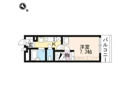 レオパレスエーデル菱屋西(1K/1階)の間取り写真