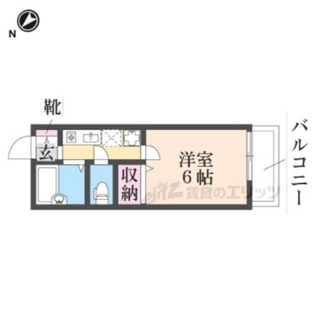 マークスクエア(1K/1階)の間取り写真