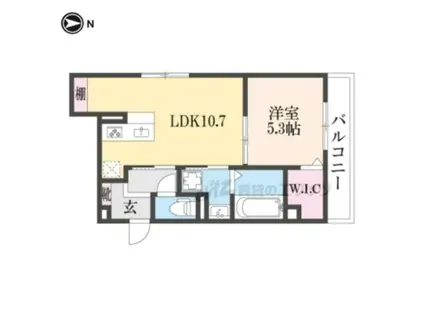 ルミナス(1LDK/3階)の間取り写真