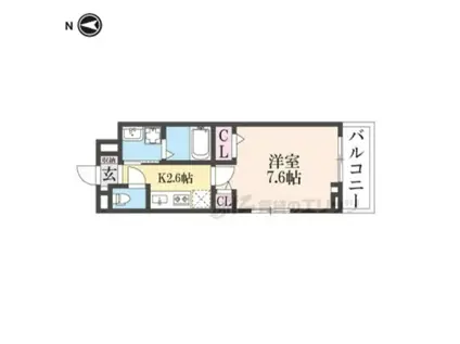 メゾン リアリ(1K/2階)の間取り写真