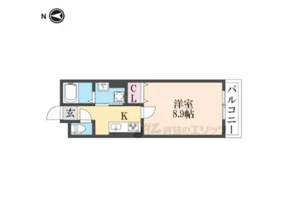 MAISON・S(1K/1階)の間取り写真