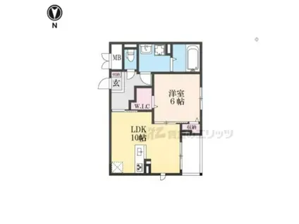 DREAM LIFE(1LDK/1階)の間取り写真