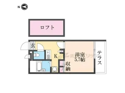 レオパレスエルザ1(1K/2階)の間取り写真