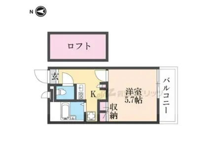 レオパレスエルザ1(1K/3階)の間取り写真