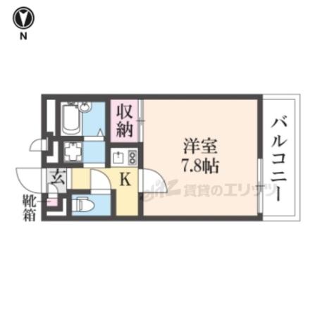 レオパレス曙(1K/3階)の間取り写真