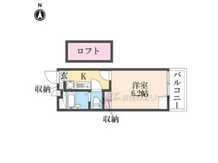 レオパレス武庫川東(1K/1階)の間取り写真