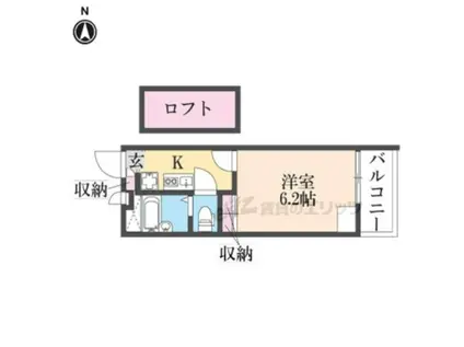 レオパレス武庫川東(1K/3階)の間取り写真