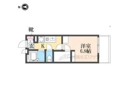 レオパレスあまがさき駅近(1K/3階)の間取り写真