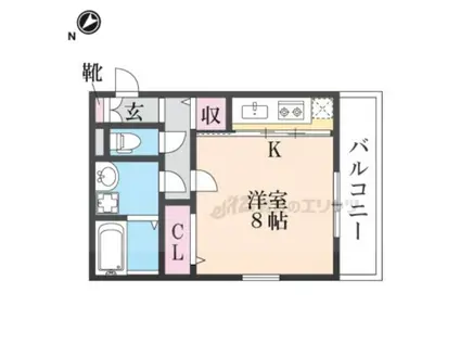 サニーコート(ワンルーム/3階)の間取り写真