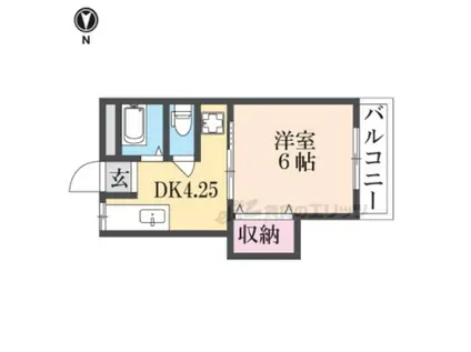 レジェンド小阪(1DK/3階)の間取り写真