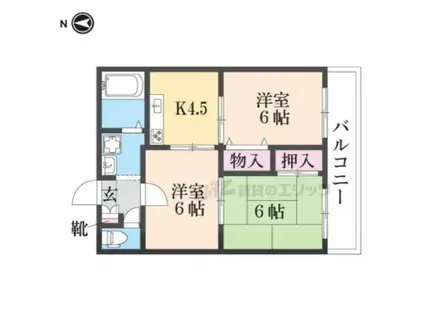 サンモール新大宮(3DK/3階)の間取り写真