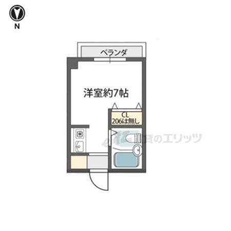 フューチャー21(1K/1階)の間取り写真