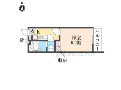 レオパレスカサグランデ(1K/3階)の間取り写真