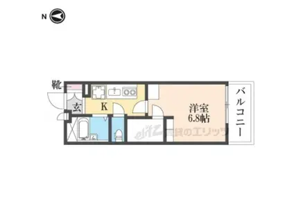 レオパレスメルナカヤ(1K/2階)の間取り写真