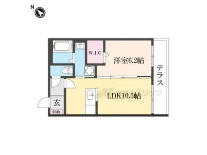 メゾンプレミア(1LDK/1階)の間取り写真