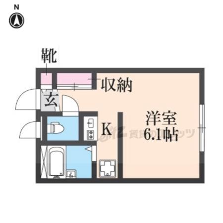 レオパレスブリリアント(1K/2階)の間取り写真