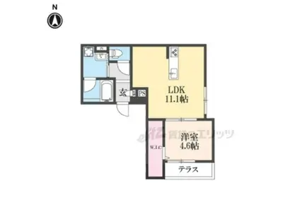 シャーメゾン大井(1LDK/2階)の間取り写真