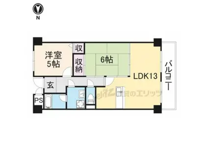 コンフォートステージ(2LDK/3階)の間取り写真