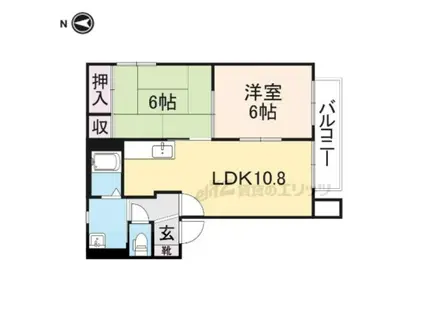 シャーメゾン・サンドルチェ(2LDK/2階)の間取り写真