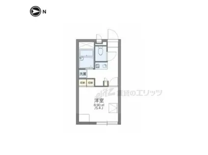 レオパレスドリーム田中21(1K/1階)の間取り写真