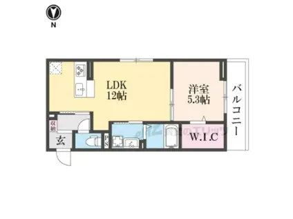 ボヌールメゾンKASUGA(1LDK/2階)の間取り写真