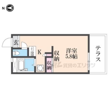 レオパレスMARUYA(1K/3階)の間取り写真
