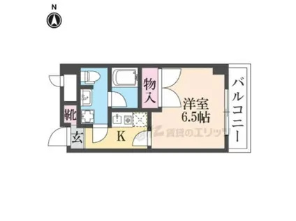 クリスタルプラザ(1K/4階)の間取り写真