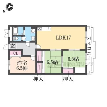 TOU真美ヶ丘(3LDK/3階)の間取り写真