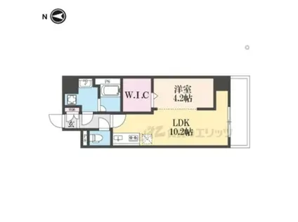 天理市ユーミーマンション(1LDK/2階)の間取り写真