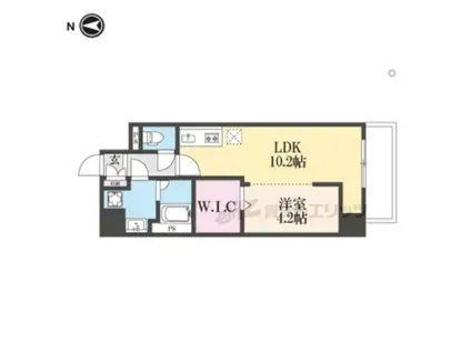 天理市ユーミーマンション(1LDK/2階)の間取り写真