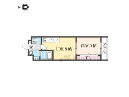 ARCA嵯峨嵐山(1LDK/1階)の間取り写真