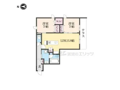 SORAIRO HILLS 空彩ヒルズ(2LDK/3階)の間取り写真