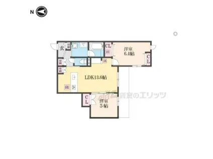 SORAIRO HILLS 空彩ヒルズ(2LDK/3階)の間取り写真