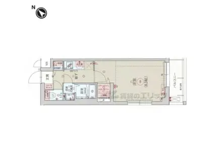 ベラジオ雅京都洛北ガーデン(1K/4階)の間取り写真