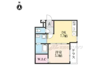 フジパレス出屋敷南番館(1DK/1階)の間取り写真