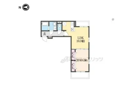 パークガーデン(1LDK/3階)の間取り写真