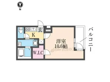 フジパレス長栄寺番館(1K/2階)の間取り写真