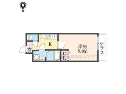 FELITZETSTUDIO(1K/1階)の間取り写真