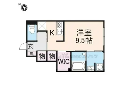 FORMA MAISON(ワンルーム/1階)の間取り写真