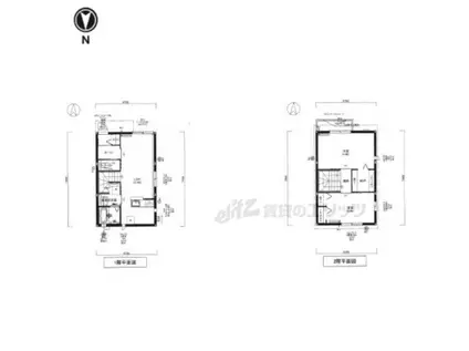 京都市烏丸線 北大路駅 徒歩9分 2階建 新築(2LDK)の間取り写真