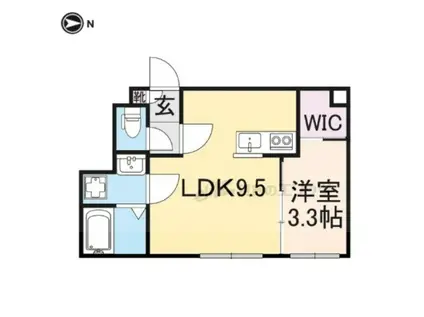 イオ・リアン坂本(1LDK/1階)の間取り写真