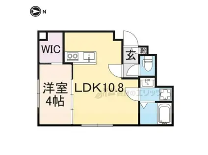 イオ・リアン坂本(1LDK/1階)の間取り写真