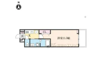 たばさはうす(1K/3階)の間取り写真